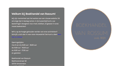 Desktop Screenshot of boekhandelvanrossum.nl